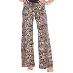 Womens White Mark Brown Printed Palazzo Pants