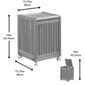 New Ridge Home Goods Abingdon Wood Laundry Hamper w/ Hinged Lid - image 4