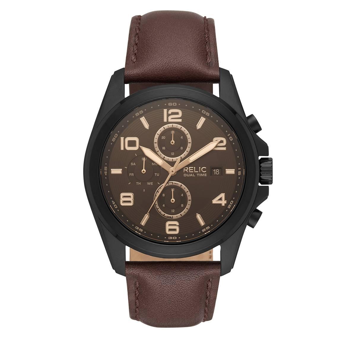Mens RELIC by Fossil Daley Amber Crystal Watch - ZR15946