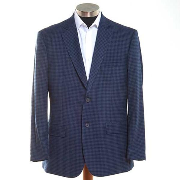Mens Jones New York Check Print Sport Coat - Navy - image 