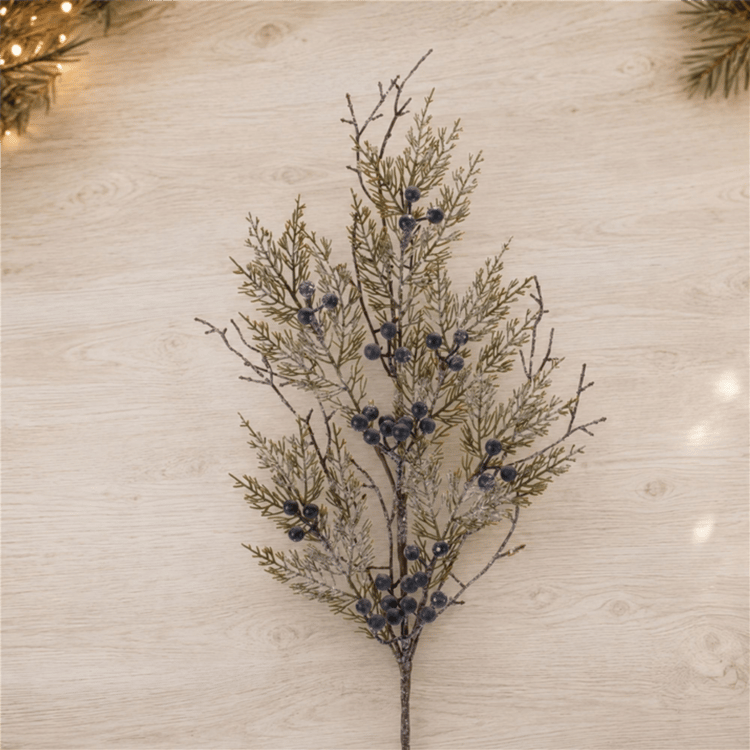 Melrose Snowy Juniper Spray - Set of 2