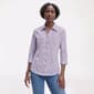 Petite Emily Daniels 3/4 Sleeve Ditsy Floral Button Down - image 1