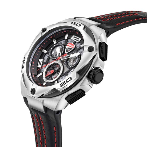 Mens Ducati Corse Motore Black Band/Black Dial Watch-DTWGC0000302