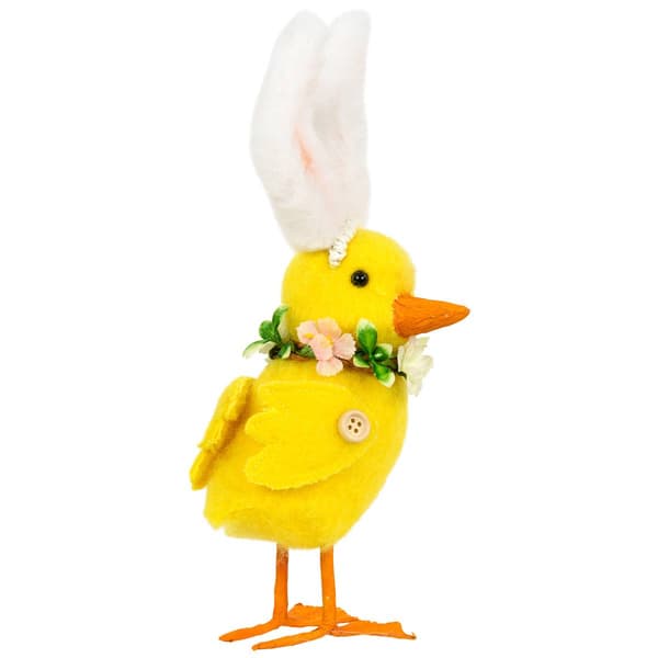 Northlight Seasonal Duckling w/ Rabbit Ears Easter Figurine