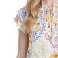 Womens NY Collection Chiffon Tie Neck Floral Blouse - image 4