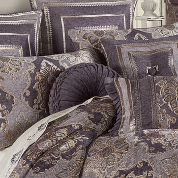 Five Queens Court Dominique 4 Piece Comforter Set, King - Lavender