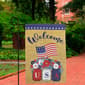 Northlight Seasonal "Welcome" Patriotic Mason Jars Garden Flag - image 3
