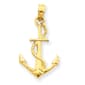 Gold Classics(tm) 14k. Polished 3-D Anchor Pendant - image 1