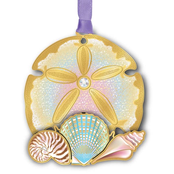 Beacon Design Sand Dollar Collage Ornament - image 