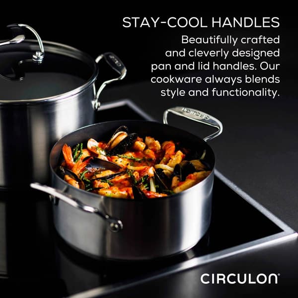 Circulon&#174; 7.5qt. Stainless Steel Stockpot