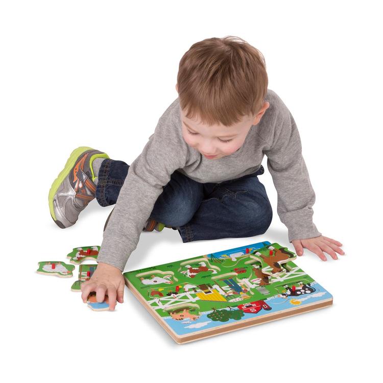 Melissa &amp; Doug® 8pc. Old MacDonald's Farm Sound Puzzle