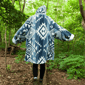 Adult Unisex Coleman® Sherpa Plush Oversized Blue Blanket Hoodie - image 2