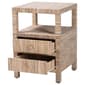 bali & pari Paine Bohemian Woven Grasscloth Nightstand - image 2