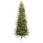 Puleo Int. 6.5ft. Pre-Lit Slim Aspen Fir Christmas Tree - image 1