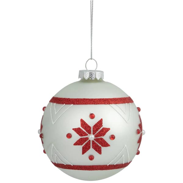 Northlight Seasonal 4in. Glittered Snowflake Christmas Ornament