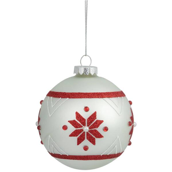 Northlight Seasonal 4in. Glittered Snowflake Christmas Ornament - image 