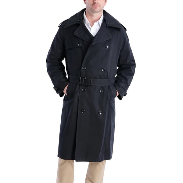 Mens London Fog Microfiber Trench Coat