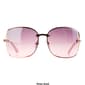 Womens USPA Metal Vented Oval Sunglasses with Chain Temple - image 2