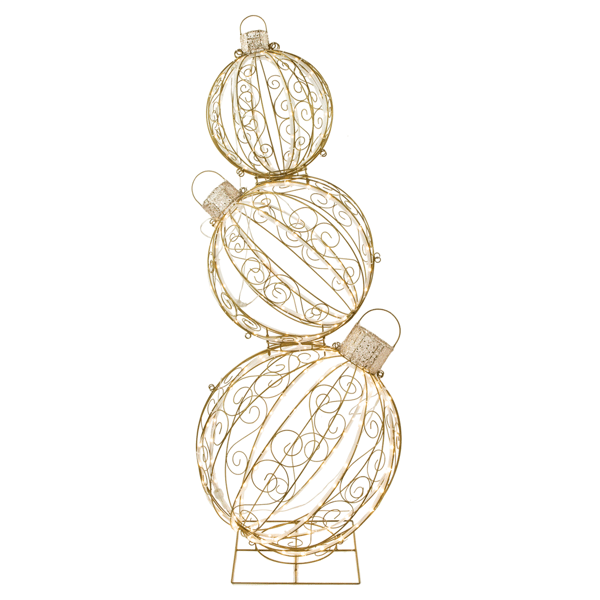Northlight Stacked Christmas Ornaments Outdoor Décor
