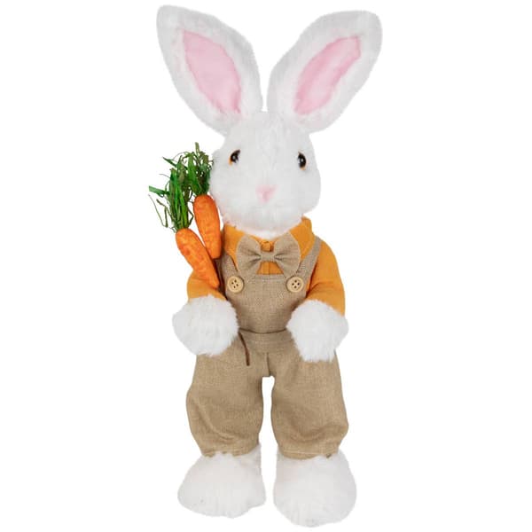Northlight Seasonal Boy Rabbit w/ Overalls Easter Figurine - image 