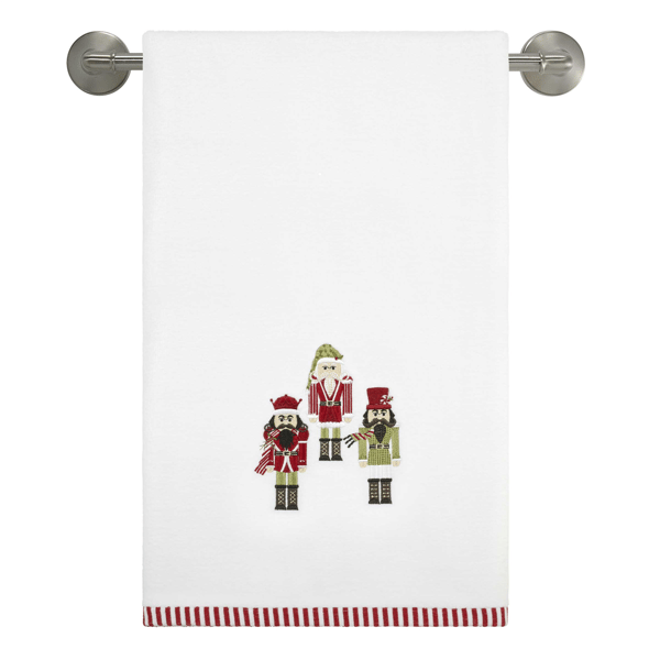 Avanti Peppermint Nutcracker Bath Towel
