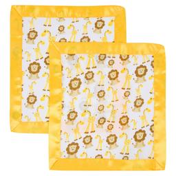 MiracleWare(R) 2-Pack Yellow Trim Muslin Security Blanket