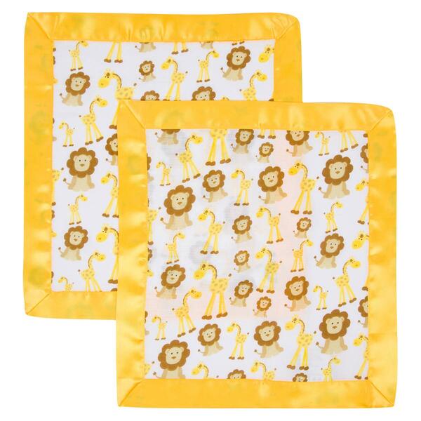 MiracleWare&#40;R&#41; 2-Pack Yellow Trim Muslin Security Blanket - image 