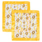 MiracleWare&#40;R&#41; 2-Pack Yellow Trim Muslin Security Blanket - image 1
