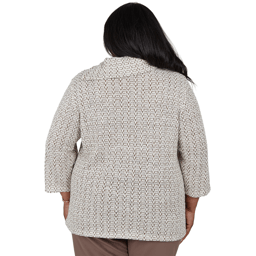 Plus Size Alfred Dunner Luxe Be A Lady Cowl Neck Sweater