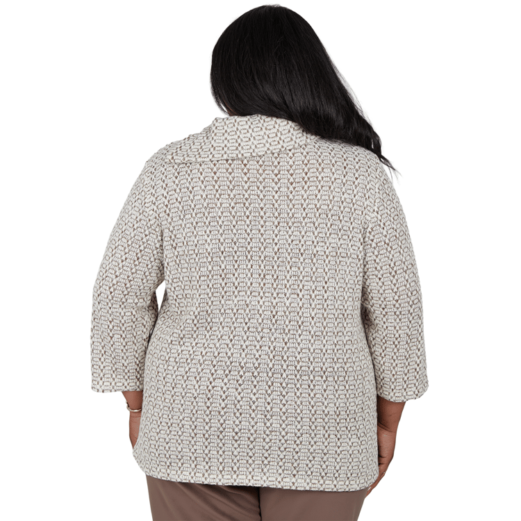 Plus Size Alfred Dunner Luxe Be A Lady Cowl Neck Sweater
