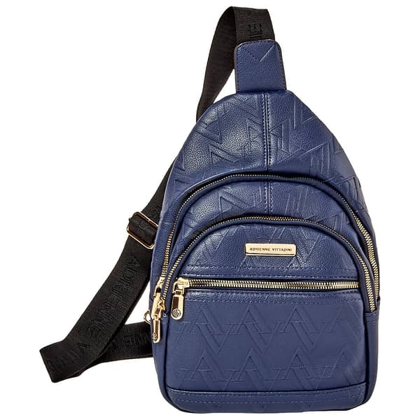 Adrienne Vittadini Debossed Sling Bag - image 