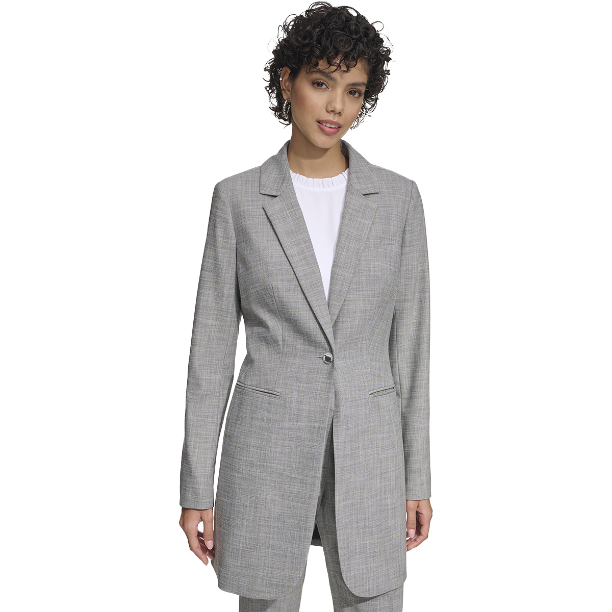 Three Piece Pant Suit with Sheer Inserts, Beading and Diamante - Petit –  R&M Richards