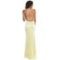 Juniors Emerald Sundae Satin Lace-Up Ruch Empire Waist Dress - image 3