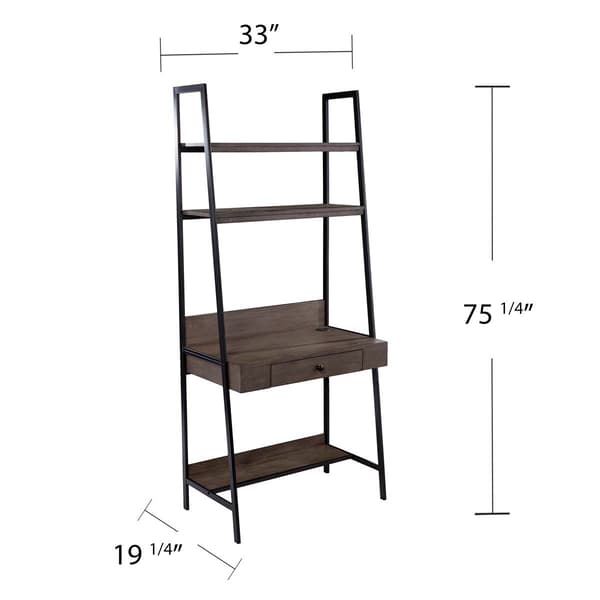 Southern Enterprises Lizvan Industrial Ladder Desk w/ Storage