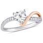 Diamond Classics&#40;tm&#41; 10kt. Two-Tone Gold 1/10ct. Diamond Heart Ring - image 1