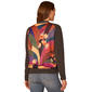 Womens Democracy Long Sleeve Button Front Botanical Back Cardigan - image 2