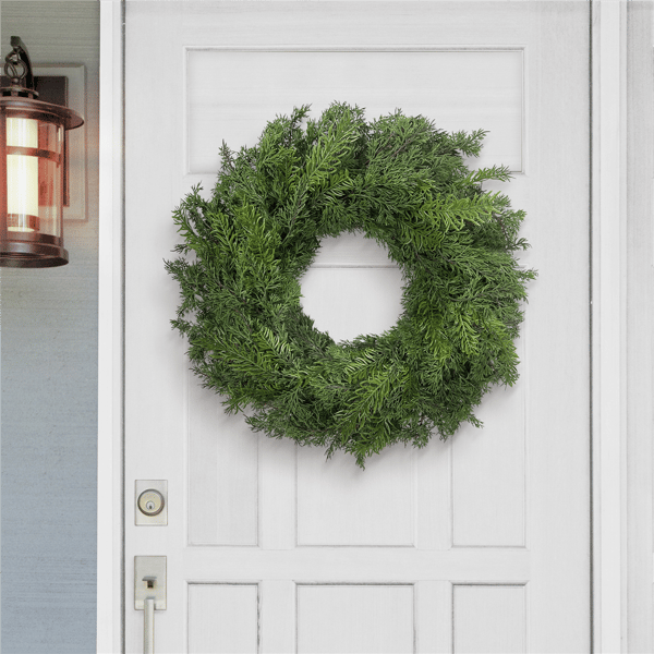 Puleo International Christmas Wreath with Soft PE Branch Tips