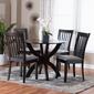 Baxton Studio Bailey Modern Dark Brown Wood 5pc. Dining Set - image 8