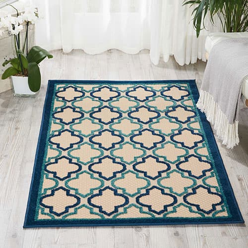 Nourison Aloha Rectangle Trellis Area Rug - image 
