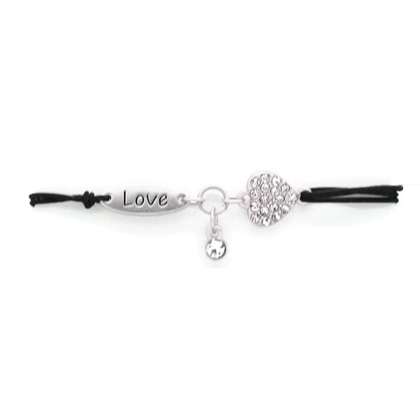 Silver-Tone Plated Spread the Seeds of Love Bracelet - image 