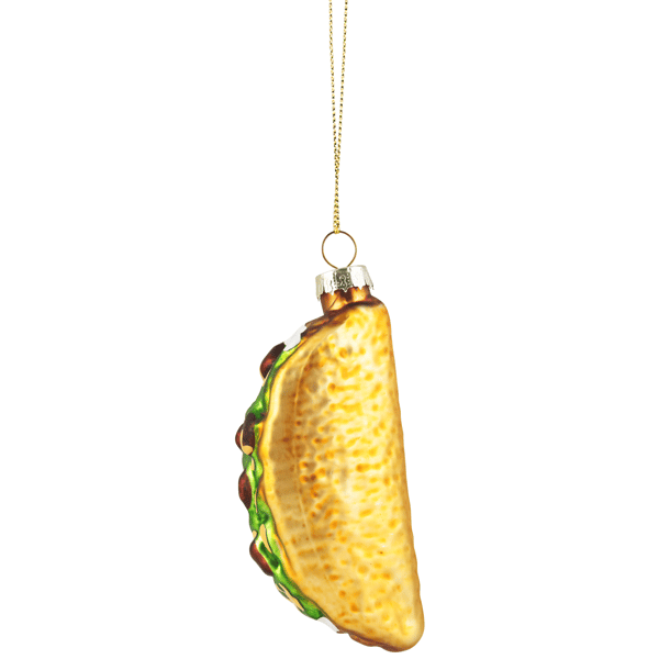 Northlight 3.5in. Taco Glass Christmas Ornament