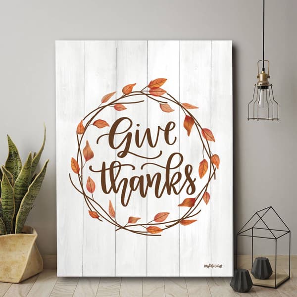 Courtside Market Give Thanks Wall Art - 30x40