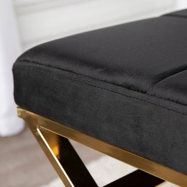 Southern Enterprises Tormayne Velvet Entryway Bench