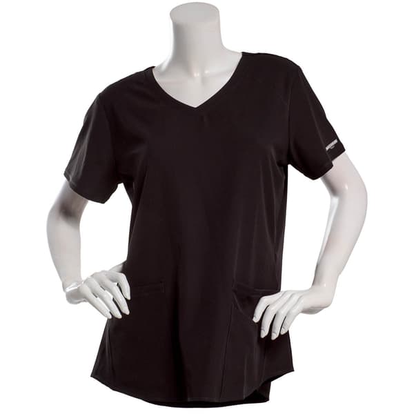 Womens Skechers Short Sleeve V-Neck Scrub Top with 3 Pockets
