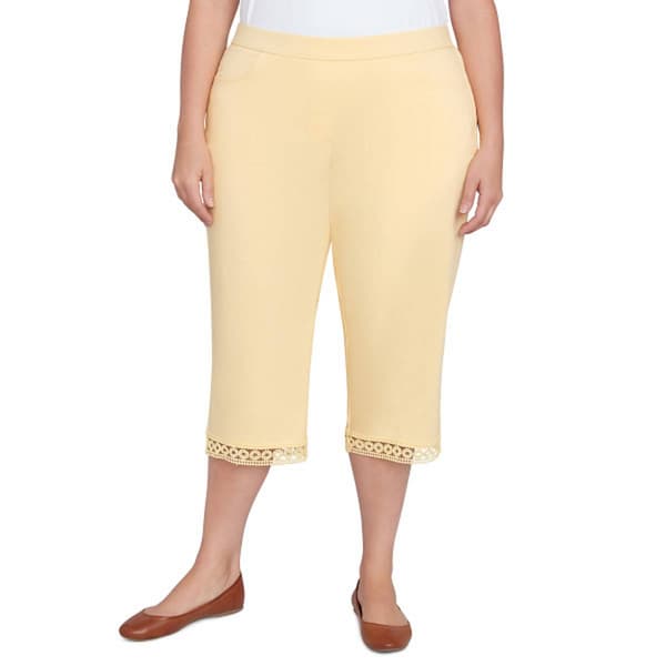 Plus Size Alfred Dunner Dress Code Tummy Slimming Capri Pants