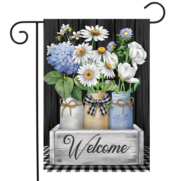 Briarwood Lane Crated Mason Jar Garden Flag - image 