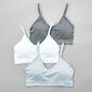 Womens Laura Ashley&#174; 3pk. Swiss Dot Bralettes LS6802-3PKA - image 2