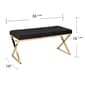 Southern Enterprises Tormayne Velvet Entryway Bench - image 4