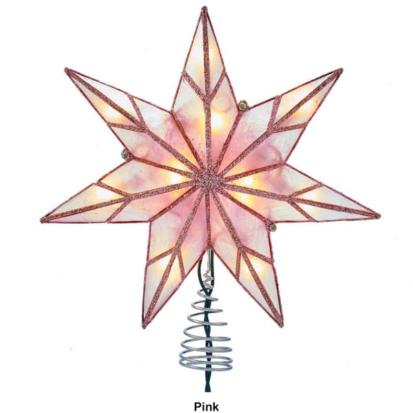 Kurt S. Adler 10-Light 7-Point Capiz Star Tree Top