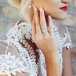 Gemstone Classics™ 10kt. White Gold Aquamarine Bridal Set